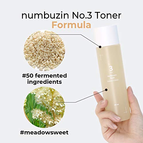 numbuzin No.3 Super Glowing Essence Toner | Fermented Ingredients, Niacinamide, Galactomyces, glowy Skin Radiance…