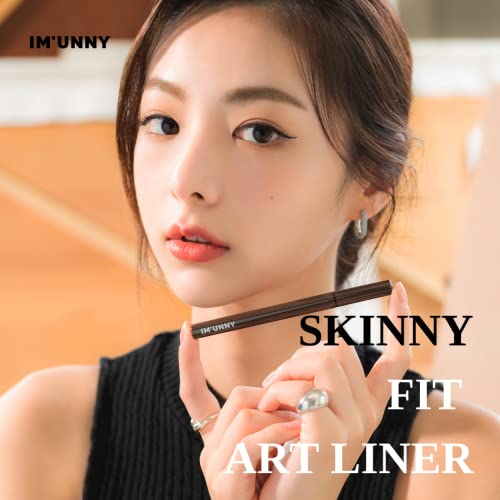 IM UNNY Skinny Fit Art Liner (A01 Kill Black), Liquid Eyeliner with 0.01mm Micro Tip for Ultra Precise Waterproof Smudge…