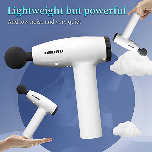 URORU Massage Gun Deep Tissue Massager Back Massager for Athletes Portable Body Muscle Massager Professional Lightweight…
