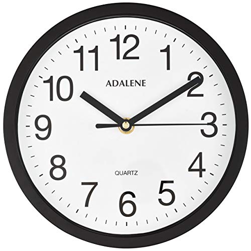 Adalene Small Wall Clocks Battery Operated 8 Inch for Living Room Décor, Modern Decorative Analog Wall Clock Non Ticking…