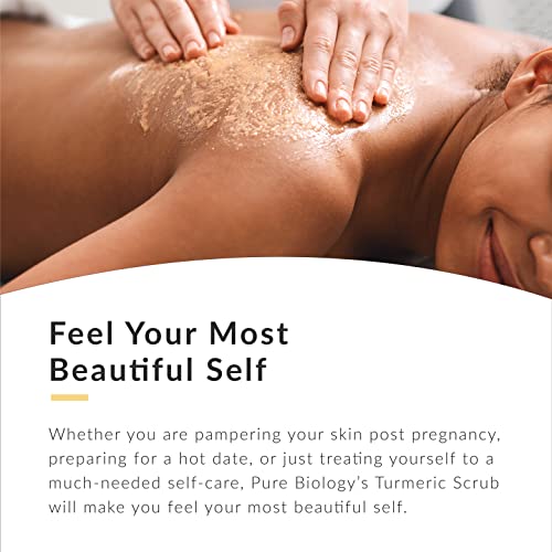 Exfoliating Body Scrub for Men and Women | Turmeric Scrub and Sea Salt Scrub Body Exfoliator with Collagen and Coconut…