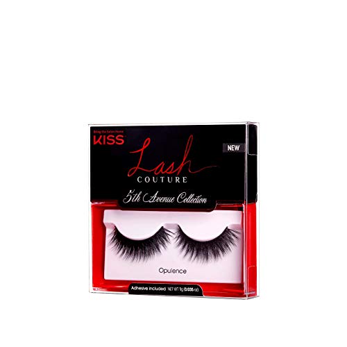 KISS Lash Couture 5th Avenue Collection False Eyelashes with Handcrafted Silk-Like Fibers, Reusable, Contact Lens…