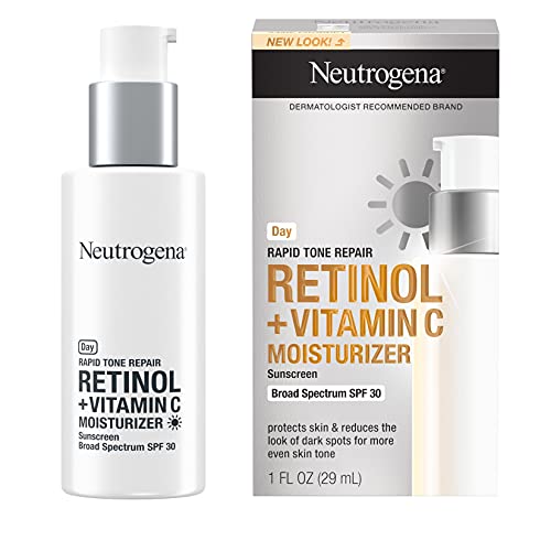 Neutrogena Rapid Tone Repair Retinol + Vitamin C Facial Moisturizer with Retinol, Vitamin C, Hyaluronic Acid & SPF 30…