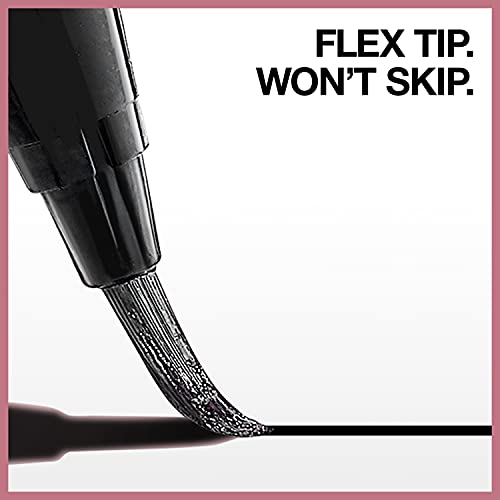 Maybelline Hyper Easy Liquid Pen No-Skip Eyeliner, Satin Finish, Waterproof Formula, Eye Liner Makeup, Pitch Black, 0…