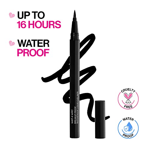 Wet n Wild Mega Last Breakup Proof Liquid Waterproof Eyeliner Brush Tip Pen | Quick Drying | Smudge Resistant| Long…