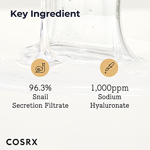 COSRX Snail Mucin 96% Power Repairing Essence 3.38 fl.oz, 100ml, Hydrating Serum for Face with Snail Secretion Filtrate…