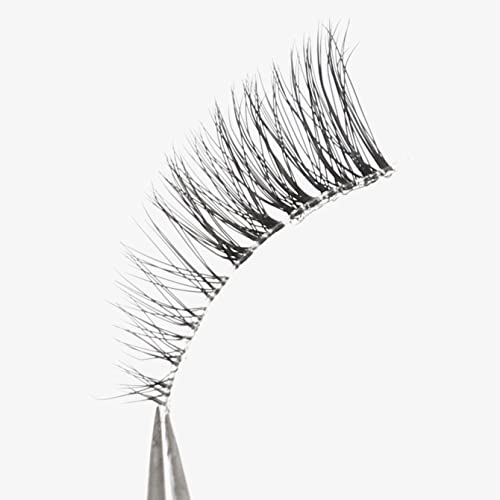 Half Lashes with Clear Band Wispy Eyelashes Natural Look 3D Lashes Short Cat Eye Lash Fake Eyelashes Pack by Ezreiily