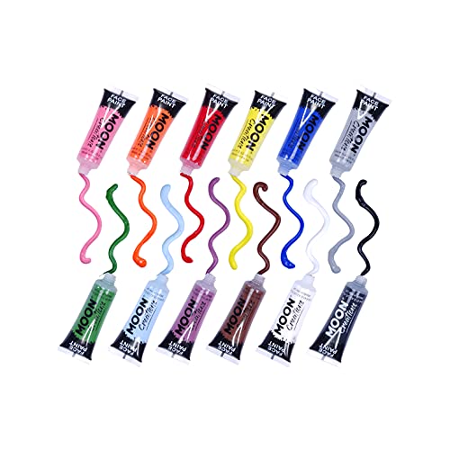 Face & Body Paint Set of 12 by Moon Creations - 0.40fl oz