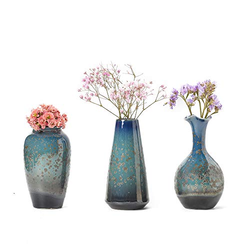 Ceramic Flower Vases Set Modern Ceramic Vases for Home Decor Ceramic Vases for Flowers(3pcs)