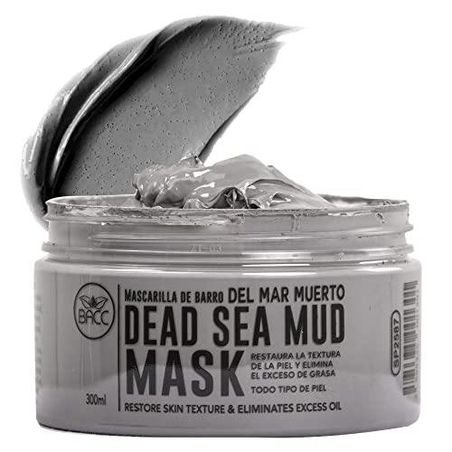 Dead Sea Mud Mask For Face And Body By BACC Beauty And Care - Helps Acne | Treats Oily And Dry Skin | Black And…