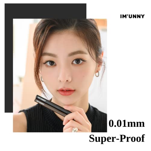 IM UNNY Skinny Fit Art Liner (A01 Kill Black), Liquid Eyeliner with 0.01mm Micro Tip for Ultra Precise Waterproof Smudge…