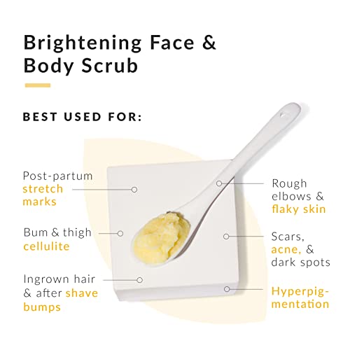 Exfoliating Body Scrub for Men and Women | Turmeric Scrub and Sea Salt Scrub Body Exfoliator with Collagen and Coconut…