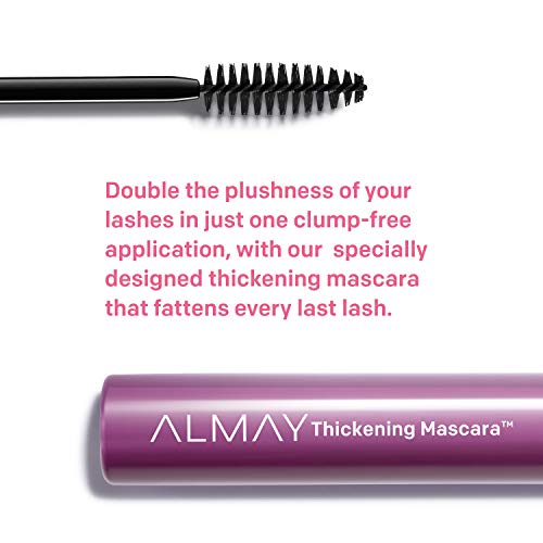 Mascara by Almay, Thickening, Volume & Length Eye Makeup with Aloe and Vitamin B5, Hypoallergenic, Fragrance Free…