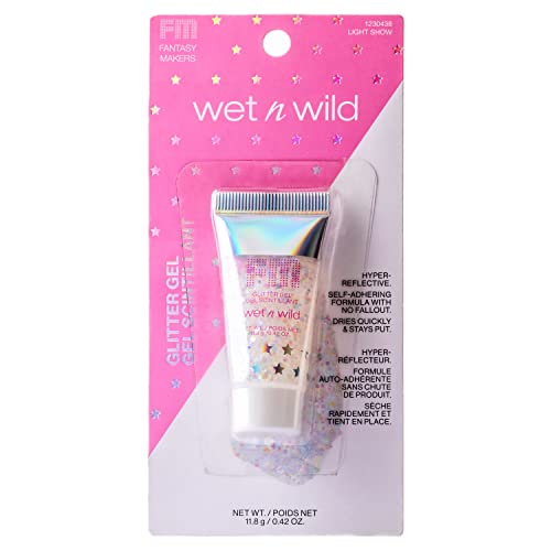 Body Glitter Wet n Wild Fantasy Makers Glitter Gel for Face and Body, White Light Show