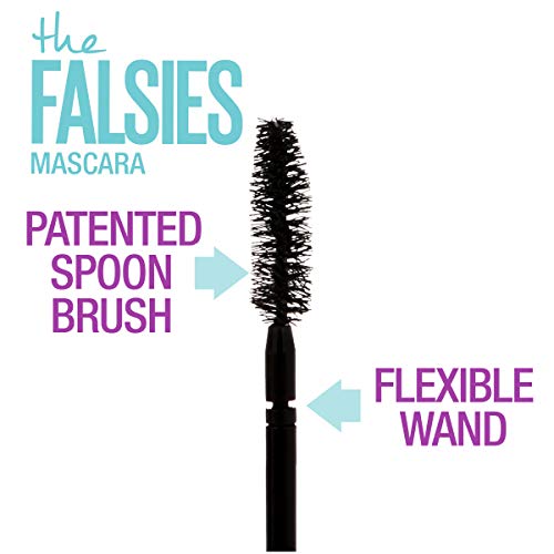Maybelline Volum' Express the Falsies Volumizing, Washable Mascara, Blackest Black, 1 Count
