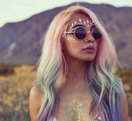 CAI Beauty NYC Gold Glitter | Easy to Apply, Easy to Remove | Roll On Shimmer for Body, Face and Hair | Holographic…