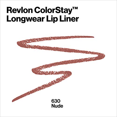 Lip Liner by Revlon, Colorstay Face Makeup with Built-in-Sharpener, Longwear Rich Lip Colors, Smooth Application, 630…