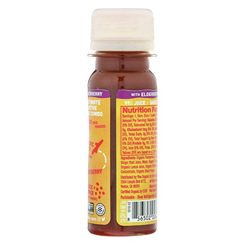 Vive Organic Immunity Boost Shot, Elderberry, Ginger & Turmeric, 2 Oz
