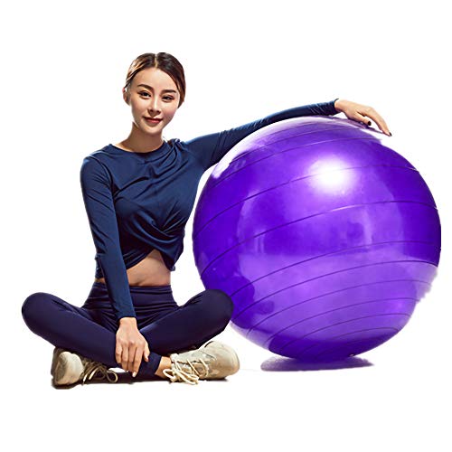 Fullgaden Exercise Ball (55-75cm) with Quick Foot Pump, Professional Grade Anti Burst & Slip Resistant Stability Balance…
