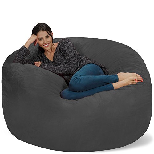 Chill Sack Bean Bag Chair: Giant Memory Foam Furniture Bags and Large Lounger, Big Sofa with Huge Water Resistant Soft…
