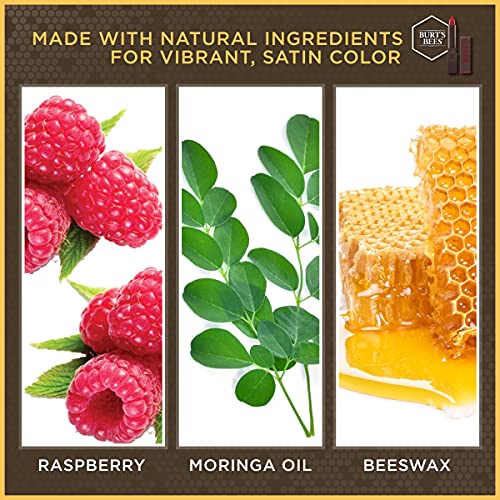 Burts Bees 100% Natural Moisturizing Lipstick, Russet River, 1 Tube
