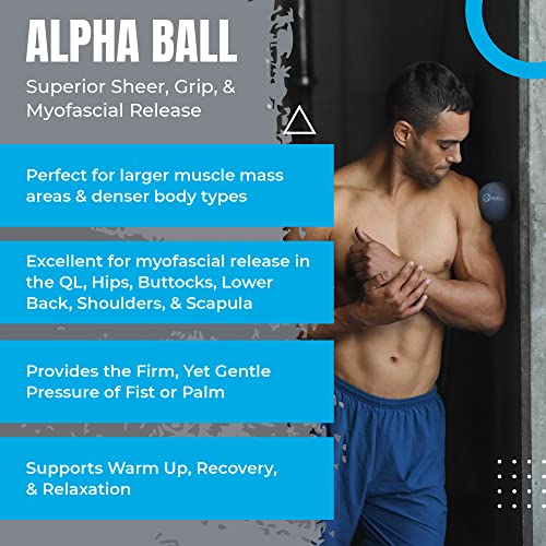 Tune Up Fitness – Alpha Ball | Larger Sized Yoga Massage Therapy Ball | Deep Tissue Myofascial Release and Pain Relief…