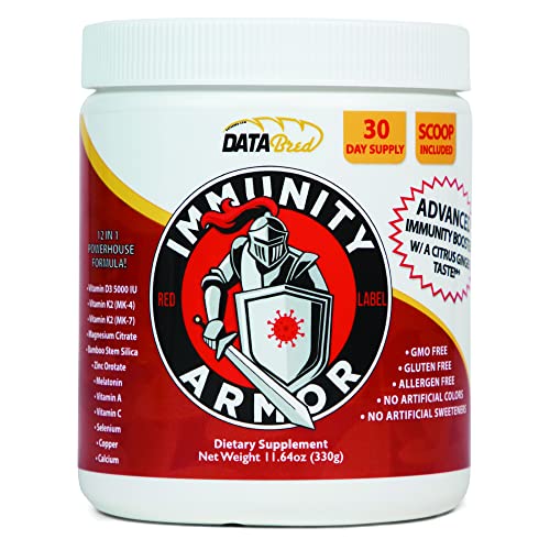 Immunity Armor Powdered 12-in-1 Advanced Immunity Booster W/Bone & Joint + Anti-Oxidant Support. Vitamins C, D, A, K2…