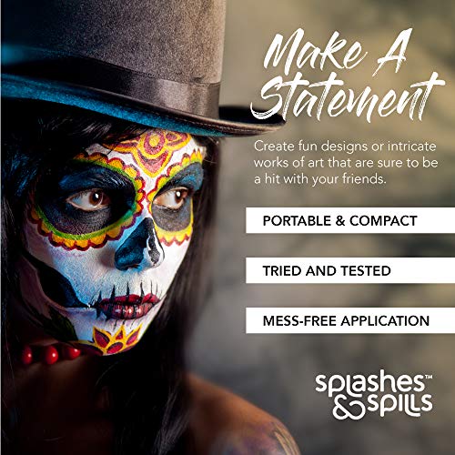 Face and Body Paint Cream - Black, 30ml - Pretend Costume and Dress Up Makeup by Splashes & Spills