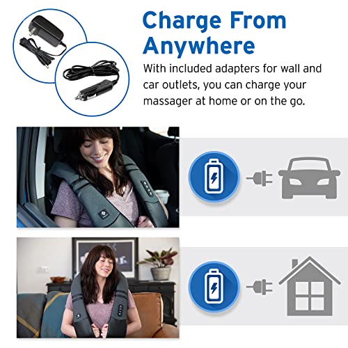 Etekcity Cordless Neck and Back Massager for Pain Relief Deep Tissue, Shiatsu Shoulder Massager with Heat, Valentines…