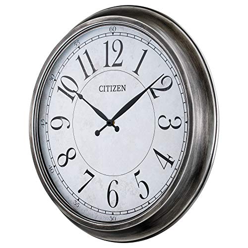 Citizen CC2048 Outdoor Wall Clock, Black
