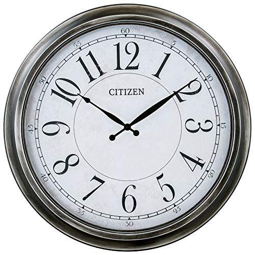 Citizen CC2048 Outdoor Wall Clock, Black