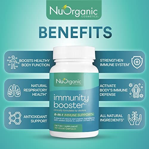nuorganic 8 in 1 Immunity Booster Supplement Formulated by Medical Doctors with Panax Ginseng for Powerful Immune…