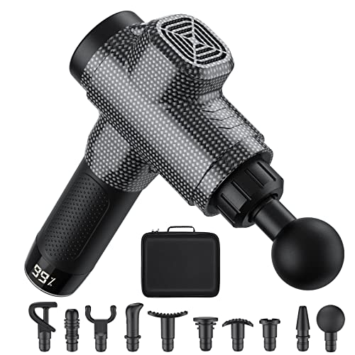 ORIbox Massage Gun Deep Tissue, Muscle Massage Gun, Portable Muscle Massage Gun for Back Neck Muscle Relieve, M01 Carbon