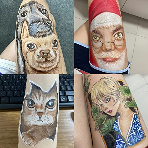 CCbeauty Face Body Paint Kit Professional 36 Colors Face Painting Kit Cosplay Makeup Palette Halloween Clown SFX Makeup…