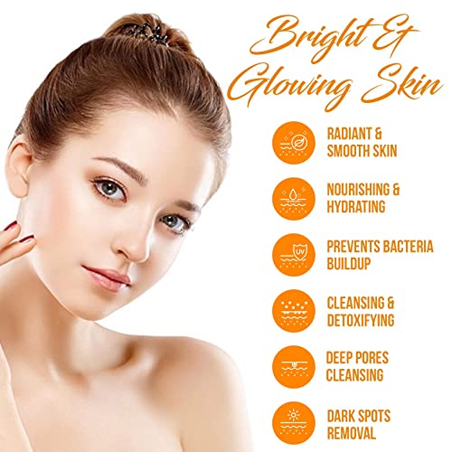 Turmeric Body Scrub - Skin Brightening Face & Body Scrub with Turmeric - All-Natural Exfoliating Turmeric Body Scrub for…