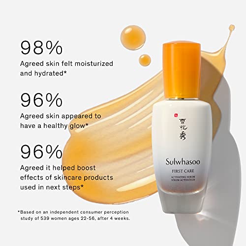 Sulwhasoo First Care Activating Serum: Nourishing, Hydrating, Radiance Boosting Pre-Toner, 2.02 Fl Oz (Pack of 1)