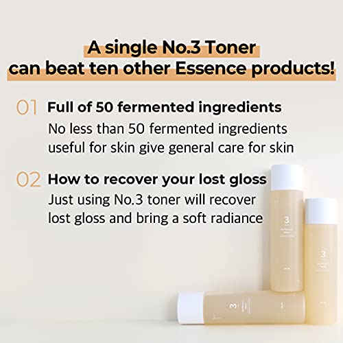 numbuzin No.3 Super Glowing Essence Toner | Fermented Ingredients, Niacinamide, Galactomyces, glowy Skin Radiance…