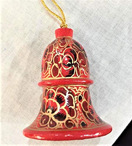Christmas Hanging Handmade Crafted Shatterproof Home Decoration, Colorful Festive Decorative Ornaments, Bell Collection…