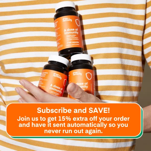 A Dose of Immunity Quercetin with Vitamin C and Zinc, Vitamin D, 500mg Quercetin Bromelain with Echinacea & B Vitamins…