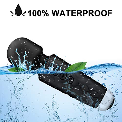 Upgraded Rechargeable Waterproof Handheld Back for Neck Shoulder Back Body Sports Recovery Muscle Aches, Black(6 * 1.5…