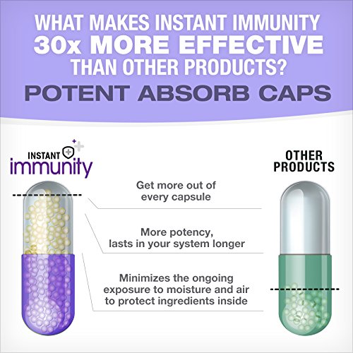 Instant Immunity - 20-in-1 Immune System Booster Formula with Cat's Claw, Quercetin, Vitamin C, and Olive Leaf Extract…