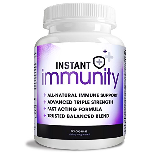 Instant Immunity - 20-in-1 Immune System Booster Formula with Cat's Claw, Quercetin, Vitamin C, and Olive Leaf Extract…
