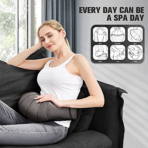 Neck Massager Gift for Family/Friend, Back Neck Massager with Heat, Shiatsu Back Massager Kneading Shoulder Massager…