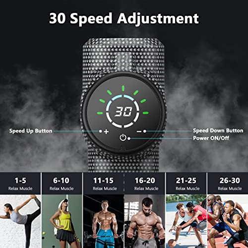 ORIbox Massage Gun Deep Tissue, Muscle Massage Gun, Portable Muscle Massage Gun for Back Neck Muscle Relieve, M01 Carbon