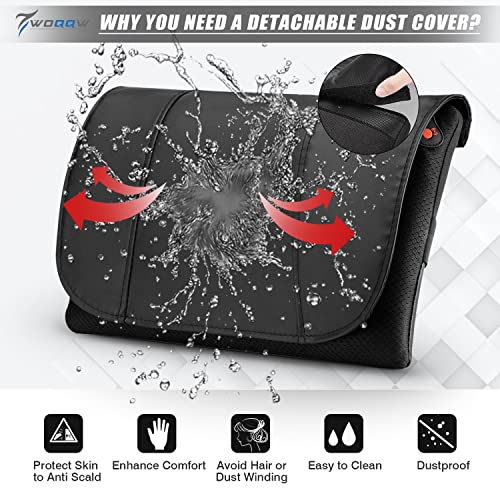 WOQQW Back Massager, Shiatsu Neck and Back Massager, Deeper Tissue Kneading Massage Pillow with Heat for Shoulders,Waist…