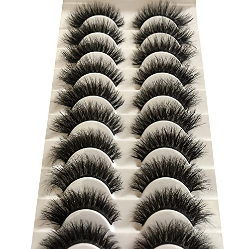 Gmagictobo Fake Eyelashes Natural 15MM Cat Eye Lashes Pack Short Fluffy Faux Mink Thick Curly 3D Dramatic Soft Strip…