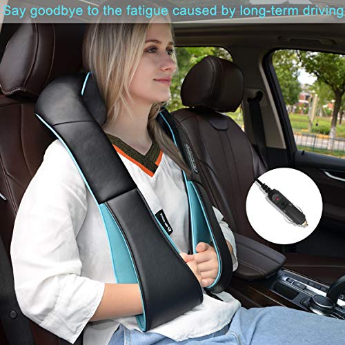 Neck Shoulder Back Massager with Heat - Shiatsu Neck Massager Present, Gift for Men/Women/Mom/Dad - Deep Kneading…