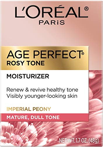 L’Oreal Paris Skincare Age Perfect Rosy Tone Face Moisturizer for Visibly Younger Looking Skin, Anti-Aging Day Cream, 1…