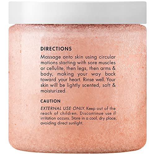 MAJESTIC PURE Himalayan Salt Body Scrub with Lychee Oil, Exfoliating Salt Scrub to Exfoliate & Moisturize Skin, Deep…