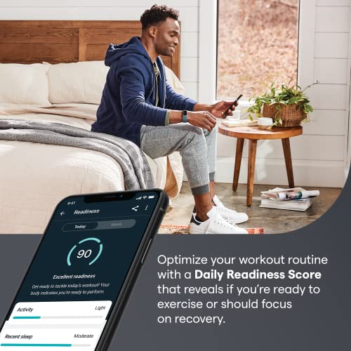 Fitbit Charge 5 Advanced Health & Fitness Tracker with Built-in GPS, Stress Management Tools, Sleep Tracking, 24/7 Heart Rate and More, Black/Graphite, One Size (S &L Bands Included)